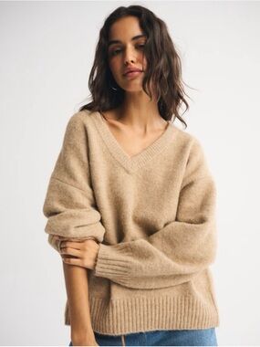 Abercrombie Oversized V-Neck Sweater